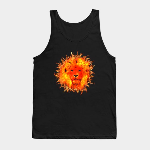 Fire Lion Tank Top by Skorretto